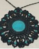 Handmade macrame mandala necklace Necklace